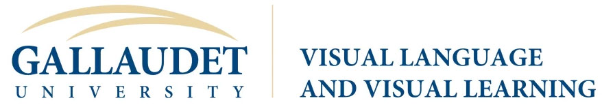 Logo: Gallaudet University - Visual Language and Visual Learning